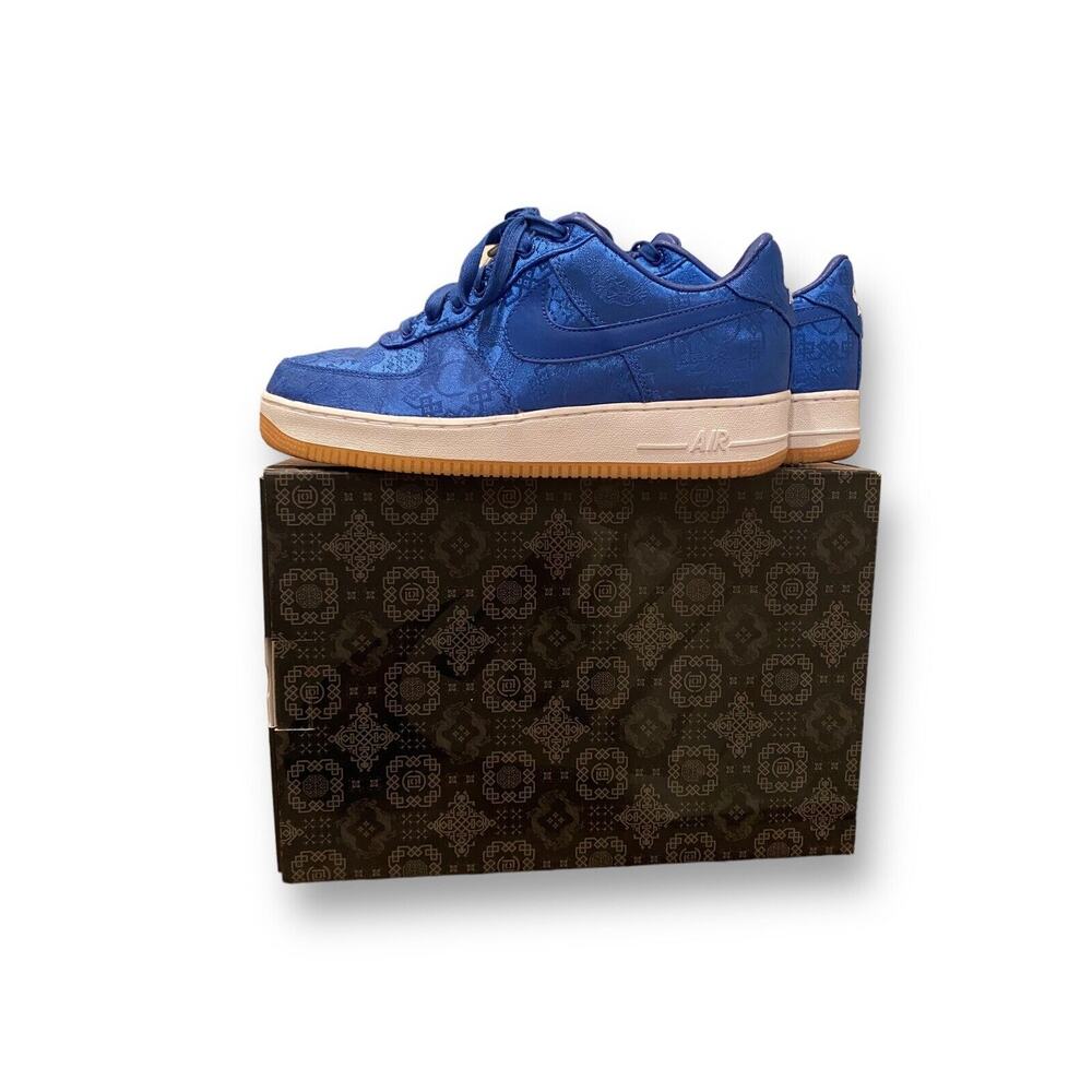 Nike Air Force 1 Premium x CLOT Royal Silk 2019 Size 10 Edison Chen Blue